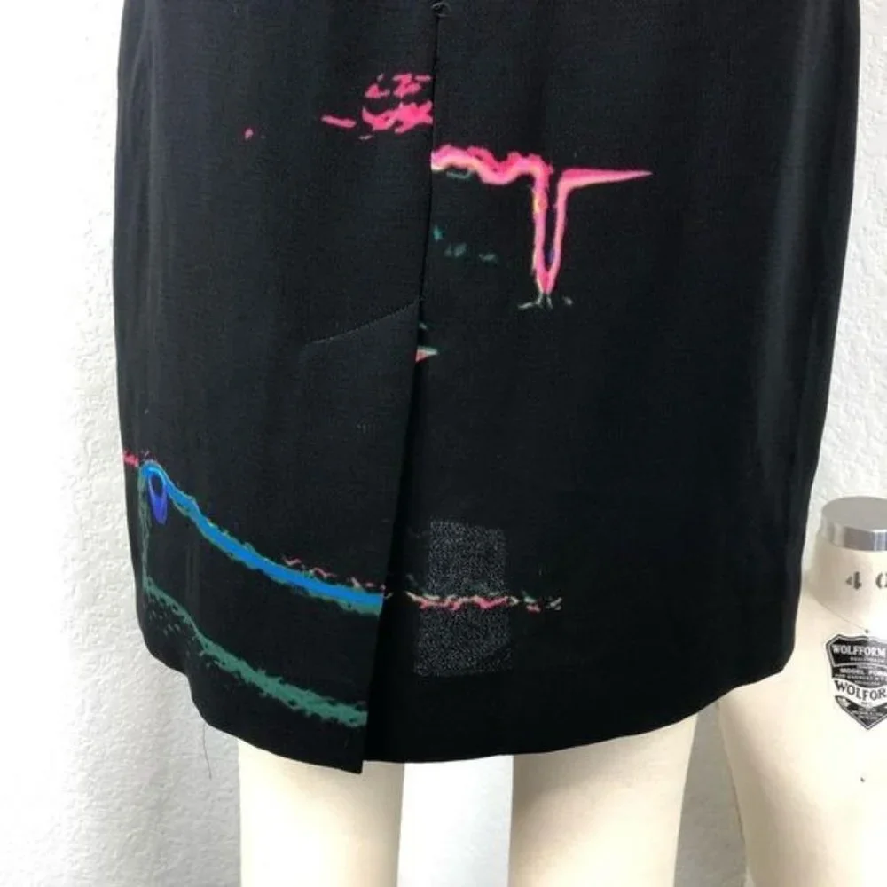 & Other Stories Oil Spill Dress Pencil Color Spill - Picture 5 of 10